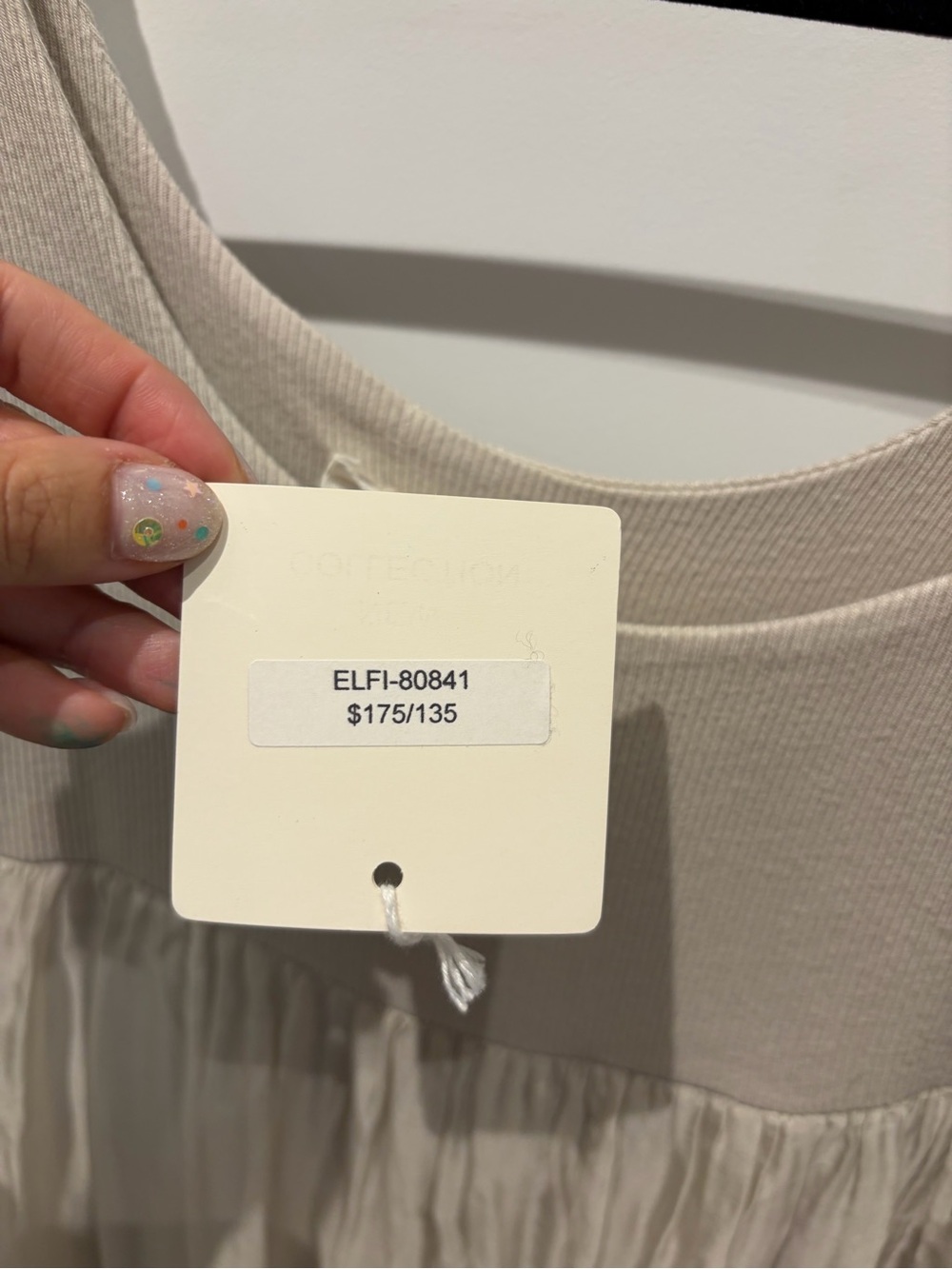 BRAND NEW with TAGS: Sleeveless Maxi Dress in Light Beige - Picture 3 of 4